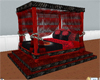{AA} red rose canopy bed