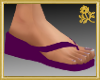 Purple Pedicure Flops