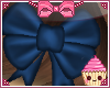 ! Navy Blue Bow Front