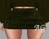 Green Suede Mini Skirt