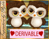 I~Dev Cute Owls*Gold