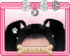🐾 Black Pup Ear Paw 1