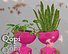 Couple Deep Pink Vase