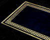 Greek Key Blu/Gld Karpet