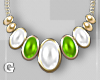 Lime White Necklace