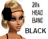 20s Head Band Black