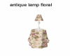 antique lamp floral 