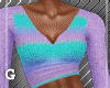 Lilac Teal Sweater