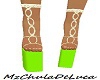 Lime Chained Heels
