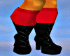 CL*blk boots w/red socks