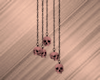 Hanging Rose Gold Skulls