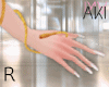 Aki Gold Snake Bangle R