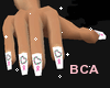 !S!BCA Pink Heart Nails