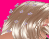 Lilac Gold Hair Flowers