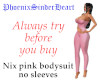 Nix pink bodysuit