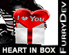 FURRY HEART IN BOX