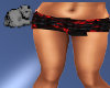 saya_blackred mini skirt