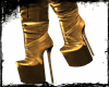 ✘ Gold Leather Boots