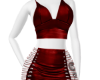 Strappy Skirt Set Red