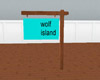 wolf island sign