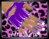 purple pvc gloves