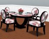 Pink and Black dining