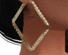 Rhombus earrings gold