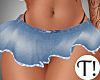T! Denim Skirt Black