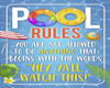 Z Pool Rules Sign