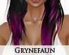 D purple blk long hair