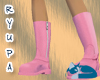 Pink Biker Boots