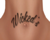 Wicked's Belly Tattoo