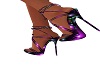 purple twisted heels