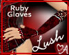 .a Lush Ruby Lace Gloves