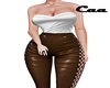 [C]Selly Fit White Brown