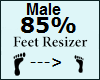 feet scaler %85