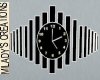Black & White Slat Clock