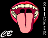 CB Some Tongue Sticker