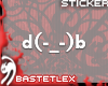 :BL: d(-_-)b sticker