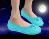 Baby blue slippers
