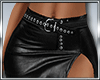 B* Black Leather Skirt