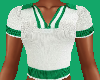 Contrast Green Top