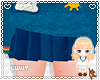Kid ☁ Skirt  Blue