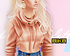! Crop Hoodie Beige