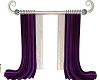 Purple/silver curtains
