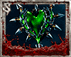 Green Heart Keychain Y2K