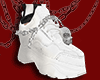 goth shoe white