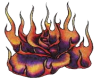 flaming rose