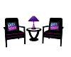 80s Invasion Chat Chairs
