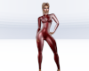 Wine Leather Catsuit